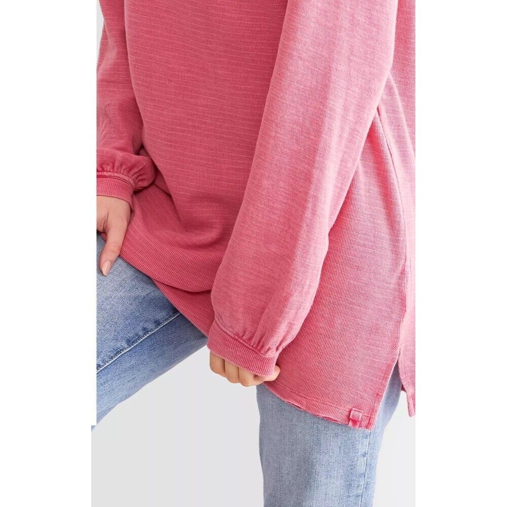 Free people we the free Women's Soul Oversized T-Shirt Size M Pink - Picture 3 of 13